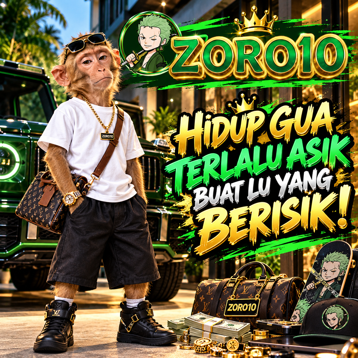 ZORO10 >> Hidup Gua Terlalu Asik Buat Lu yang Berisik!